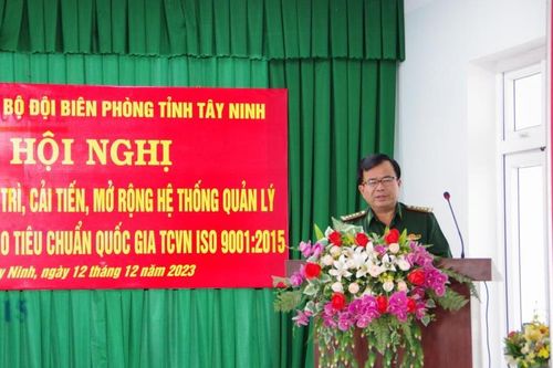 BĐBP Tây Ninh: Tập huấn duy trì, cải tiến, mở rộng hệ thống quản lý chất lượng theo tiêu chuẩn quốc gia năm 2023