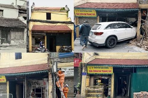 Hà Nội phục dựng nhà cổ 100 năm sau khi bị xe ô tô đâm đổ