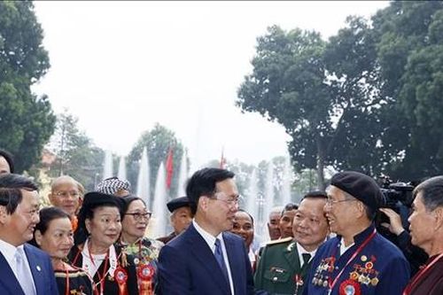 Chủ tịch nước Võ Văn Thưởng gặp mặt người có uy tín trong đồng bào dân tộc thiểu số
