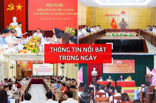 Nghệ An: Thông tin nổi bật ngày 12/12