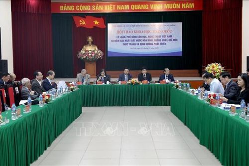 Hội thảo về lý luận, phê bình văn học, nghệ thuật 50 năm sau ngày đất nước thống nhất