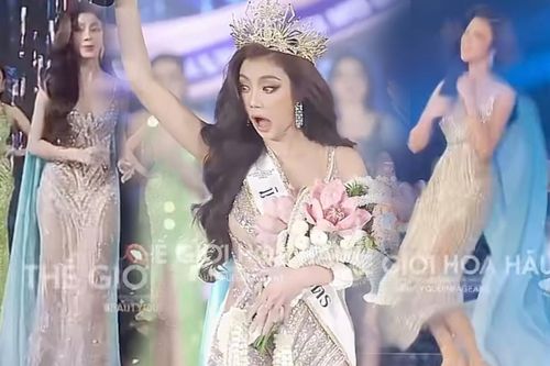 Phấn khích khi đăng quang, một nàng hậu gây chú ý 'giống diễn viên hài'