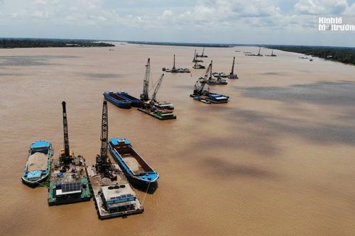 Tạm dừng 5 mỏ cát tại An Giang để xử lý sai phạm