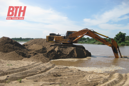 Tăng cường quản lý khai thác khoáng sản cát, sỏi lòng sông trên địa bàn tỉnh