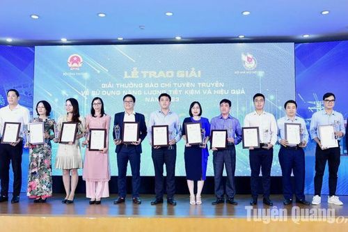 Báo Tuyên Quang đạt giải C Giải báo chí tuyên truyền về sử dụng năng lượng tiết kiệm và hiệu quả