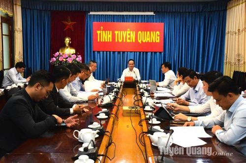 UBND tỉnh họp về tiến độ triển khai Dự án Flamingo Tân Trào