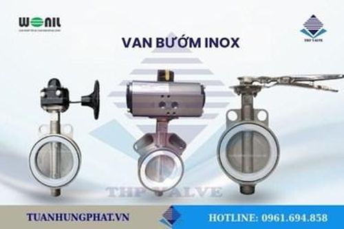 Các loại van bướm inox chính hãng cung cấp bởi Tuấn Hưng Phát