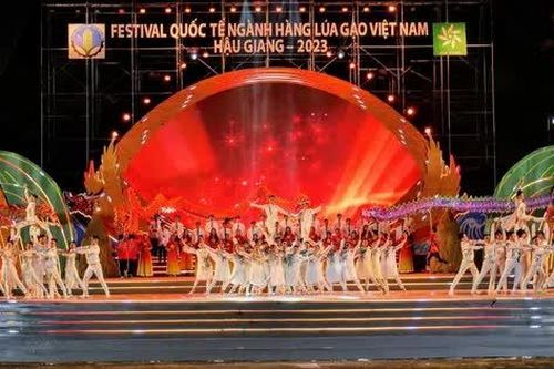 Một số hình ảnh Festival Quốc tế Lúa gạo trước giờ lên sóng trực tiếp trên VTV1