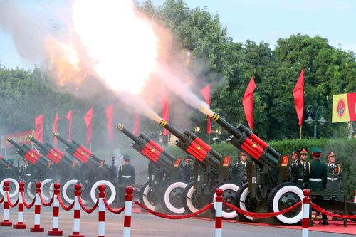 Bắn 21 loạt đại bác chào mừng Tổng Bí thư, Chủ tịch Trung Quốc Tập Cận Bình