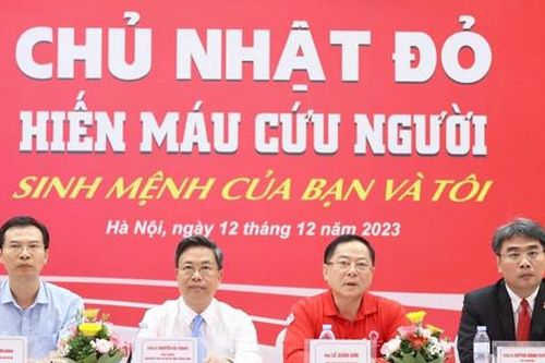 Chủ nhật Đỏ 2024 phấn đấu tiếp nhận khoảng 50.000 đơn vị máu