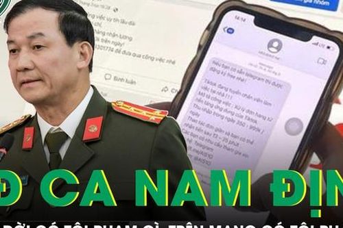 Giám đốc Công an tỉnh Nam Định: 'Ngoài đời có tội phạm gì, trên mạng có tội phạm đó'