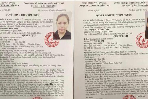 Hà Tĩnh: Truy tìm hai phụ nữ liên quan đến việc có dấu hiệu lừa đảo chiếm đoạt tài sản