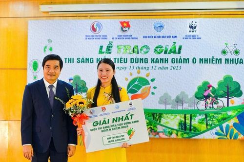 Trao giải cuộc thi Sáng kiến tiêu dùng xanh, Giảm ô nhiễm nhựa