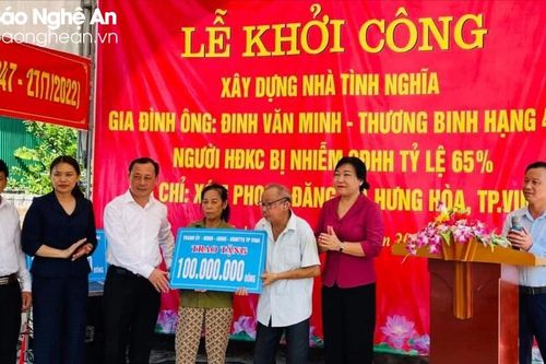 TP Vinh phấn đấu đạt tiến độ xây mới và sửa chữa 500 ngôi nhà cho người nghèo, người có hoàn cảnh khó khăn