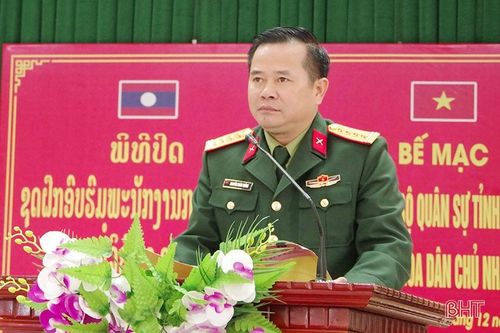 Hoàn thành lớp huấn luyện cho cán bộ quân sự tỉnh Bolikhămxay