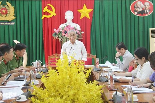 Công an Long Khánh cần tập trung các giải pháp đảm bảo an ninh trật tự dịp Tết Nguyên đán 2024