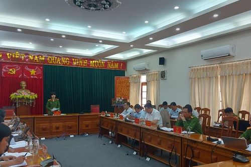 Họp bàn phương án diễn tập ứng phó sự cố cháy lớn tại trụ sở liên cơ quan