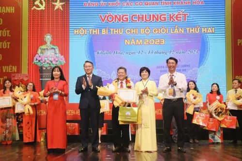 Đảng ủy Khối Các cơ quan tỉnh Khánh Hòa: Bế mạc Hội thi Bí thư Chi bộ giỏi lần thứ 2 năm 2023