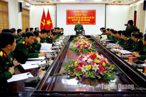 Tập trung lãnh đạo bảo đảm sẵn sàng chiến đấu cao dịp Tết Nguyên đán 2024
