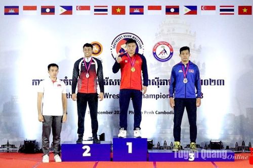 VĐV Nguyễn Chí Hiếu giành Huy chương Vàng tại Giải Vật vô địch Đông Nam Á