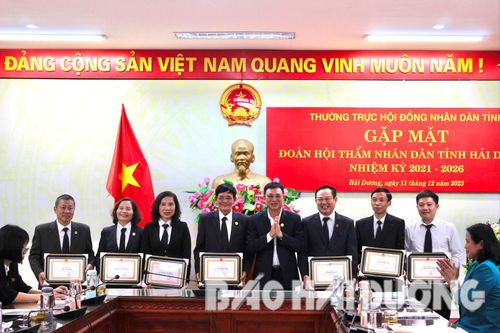 Trao Kỷ niệm chương 'Vì sự nghiệp Tòa án' cho Hội thẩm nhân dân