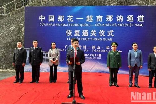 Lạng Sơn: Khôi phục thông quan cửa khẩu Nà Nưa