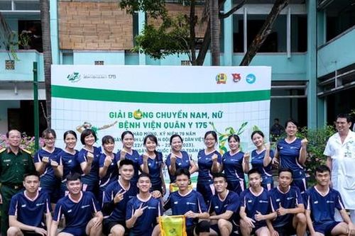 Đoàn viên, thanh niên Bệnh viện Quân y 175 sôi nổi tham gia Giải Bóng chuyền nam, nữ