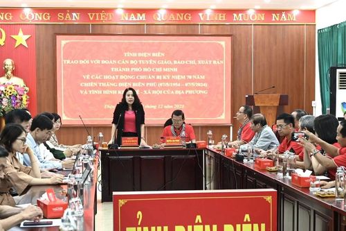 Tỉnh Điện Biên và TPHCM tăng cường trao đổi thông tin, chuẩn bị kỷ niệm 70 năm Chiến thắng Điện Biên Phủ