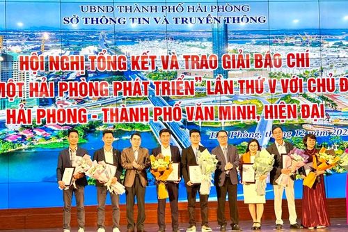 Báo PLVN đạt giải báo chí 'Vì một Hải Phòng phát triển'