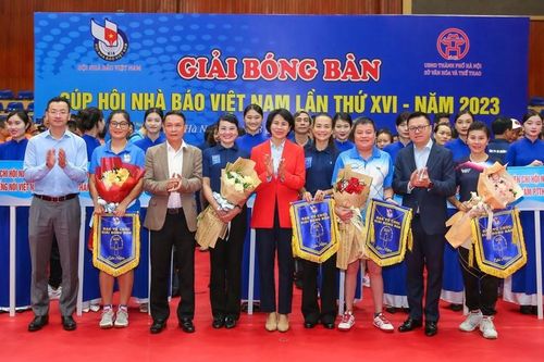 Gần 200 VĐV tranh tài tại giải bóng bàn Cúp Hội Nhà báo Việt Nam 2023