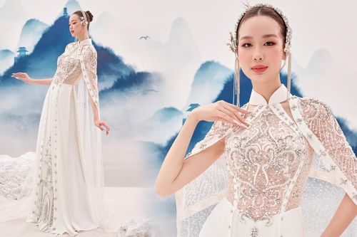 Bảo Ngọc mang áo dài Việt mở màn đêm chung kết Miss Intercontinental 2023