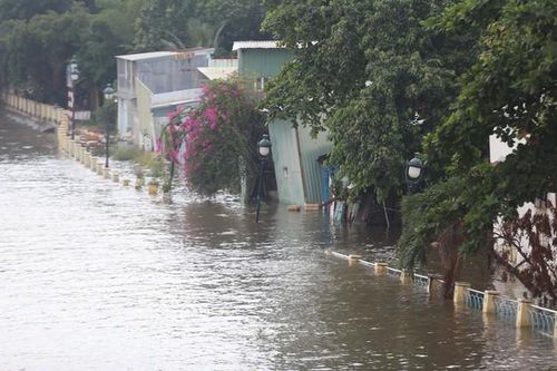 Khẩn trương sửa chữa kè Thanh Đa đang bị sạt lở nặng