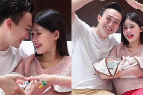 Hoa hậu Ngân Anh vỡ òa cảm xúc khi sinh con trai đầu lòng