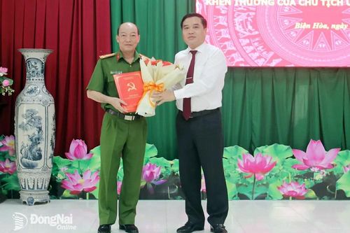 Khen thưởng Công an TP.Biên Hòa phá án nhanh vụ trộm cắp tài sản