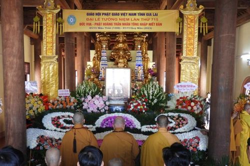 Gia Lai: Long trọng Đại Lễ tưởng niệm lần thứ 715 Đức vua-Phật hoàng Trần Nhân Tông nhập niết bàn