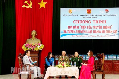 Hội Cựu chiến binh huyện Yên Khánh chú trọng giáo dục truyền thống cách mạng cho thế hệ trẻ