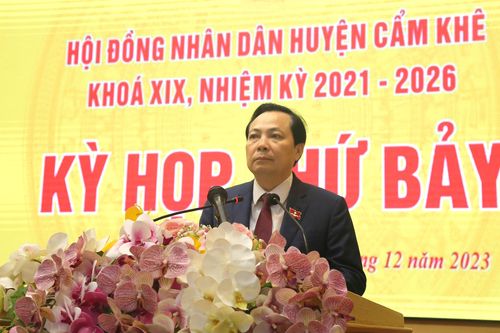 HĐND huyện Cẩm Khê tổ chức Kỳ họp thứ Bảy