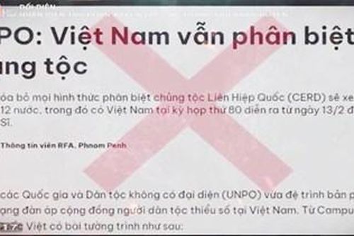 Tiếp tục chiêu trò xuyên tạc nhân quyền Việt Nam