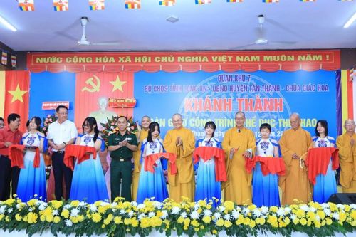 Long An: Ban Trị sự H.Tân Thạnh và chùa Giác Hoa khánh thành công trình thể dục thể thao