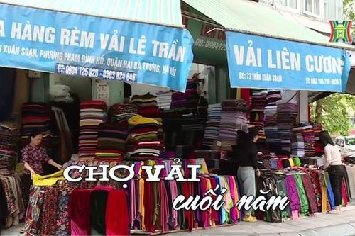 Chợ vải cuối năm | Nhịp sống Hà Nội | 14/12/2023