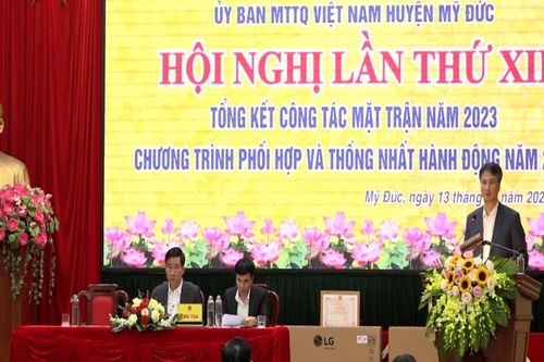 Huyện Mỹ Đức trao an sinh xã hội 'không để ai bị bỏ lại phía sau'