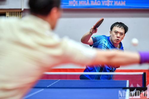 Những khoảnh khắc ấn tượng tại Giải Bóng bàn Cúp Hội Nhà báo Việt Nam lần thứ XVI