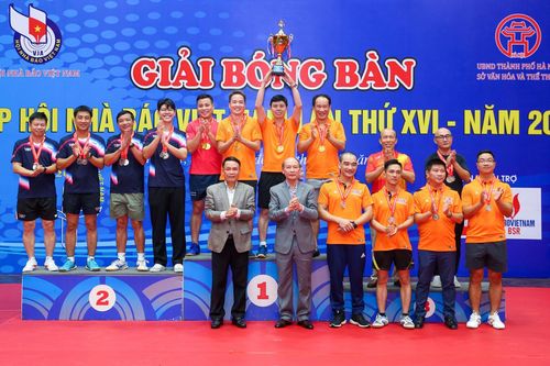 Bế mạc Giải Bóng bàn Cúp Hội Nhà báo Việt Nam lần thứ 16