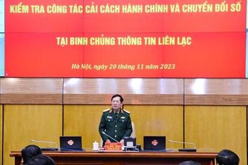 Thượng tướng Lê Huy Vịnh: Tiếp tục đẩy mạnh cải cách hành chính trong Bộ Quốc phòng