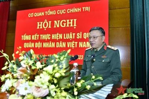 Cơ quan Tổng cục Chính trị tổng kết thực hiện Luật Sĩ quan