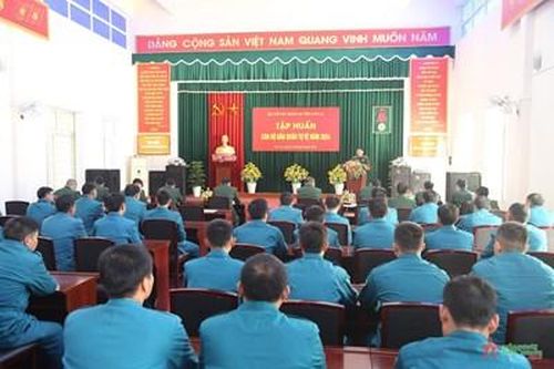 Bộ Chỉ huy Quân sự tỉnh Sơn La tập huấn cán bộ dân quân tự vệ năm 2024