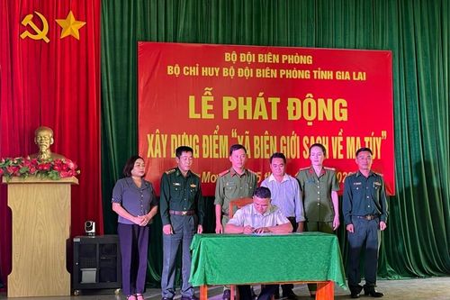 BĐBP Gia Lai: Xây dựng địa bàn xã biên giới sạch về ma túy