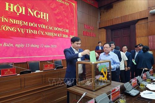 Điện Biên: Lấy phiếu tín nhiệm đối với chức danh Bí thư Tỉnh ủy và 14 Ủy viên Ban Thường vụ