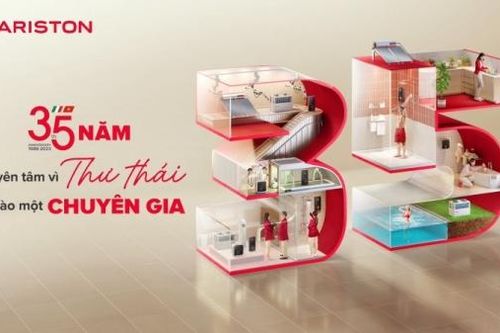 Thương hiệu máy nước nóng hàng đầu từ Ý Ariston - 35 năm tại thị trường Việt Nam