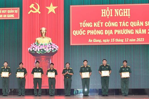 An Giang hoàn thành tốt nhiệm vụ quân sự, quốc phòng năm 2023